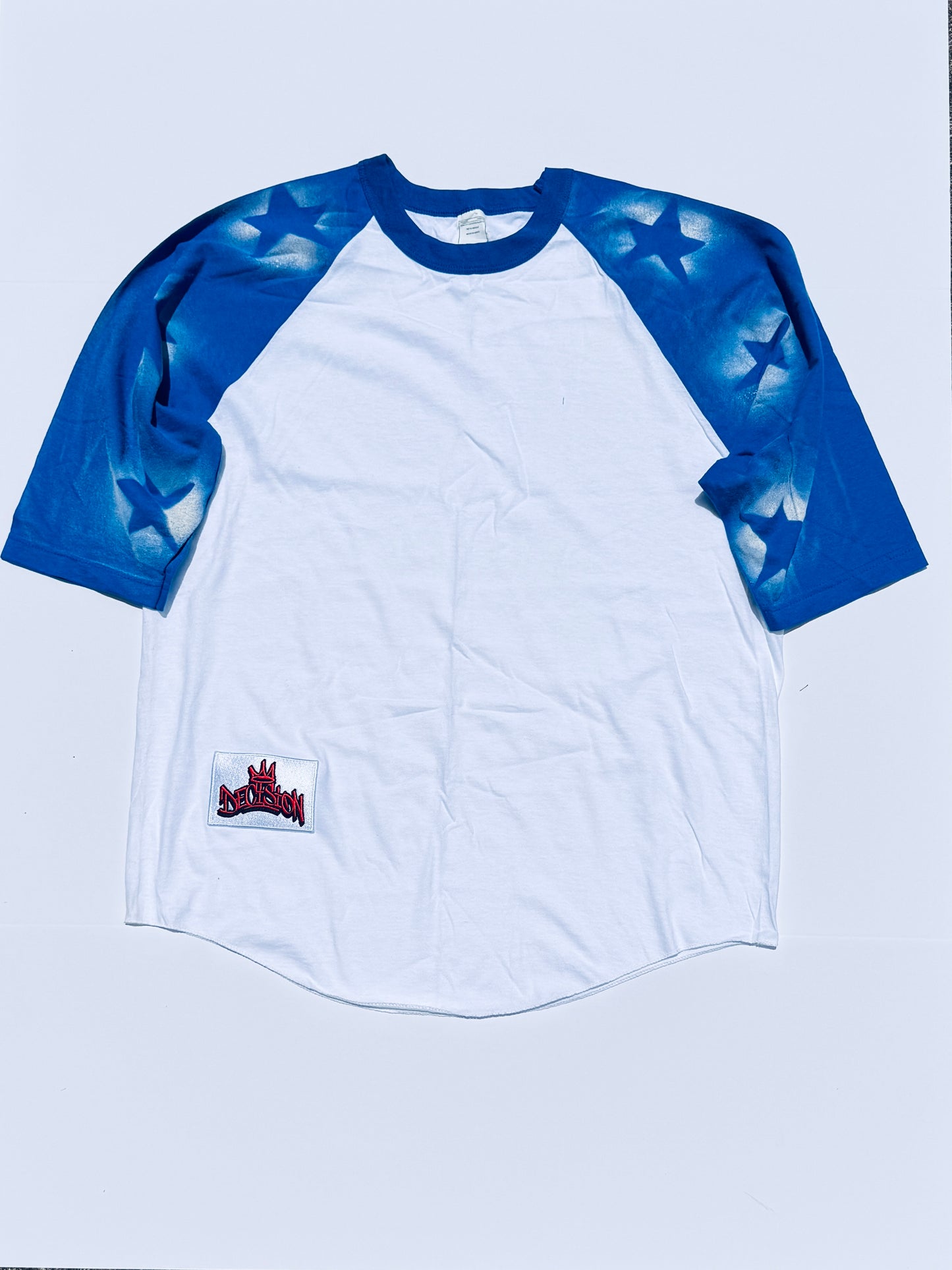 Blue and white 3 stars