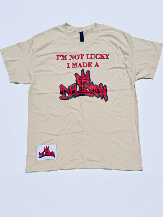 Brown printed T shirt