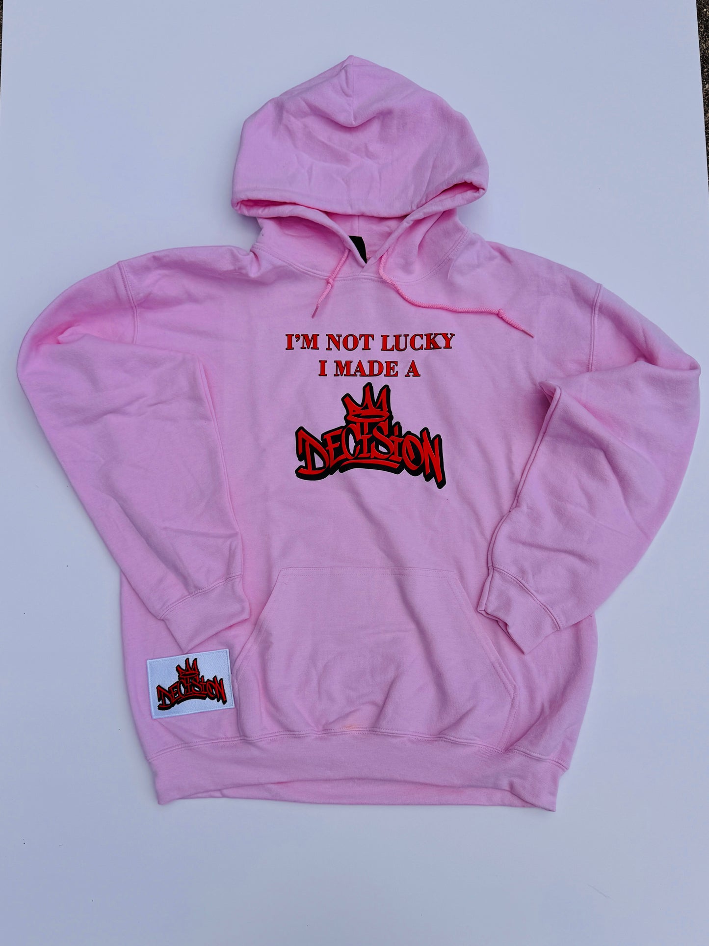 Pink hoodie